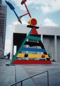 Personage and Birds sculpture near Jones Hall in downtown Houston