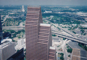 The Bank of America Tower, seen from the nearby Chase Tower observation desk (photo by Kathy M. Slaughter